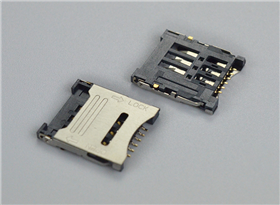 品名：SIM卡座  MICRO SIM 掀蓋式 1.75H  <br>料號：JCSIM-FLASH-06PIN